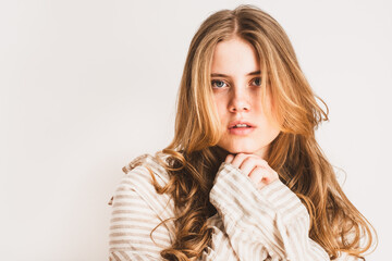 Frau, Gesicht, jung, blond