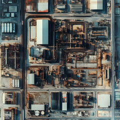 Aerial View of Industrial Complex