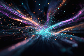 Obraz premium Colorful Data Stream