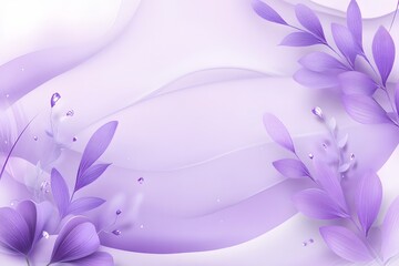 Lavender Floral Background Purple Soft Wave Design