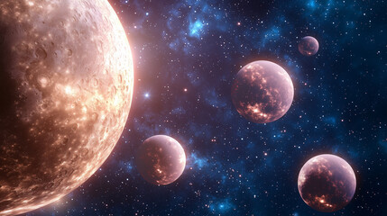 Cosmic Dance of Moons Around a Giant Planet