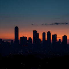 City Skyline at Dusk (1)