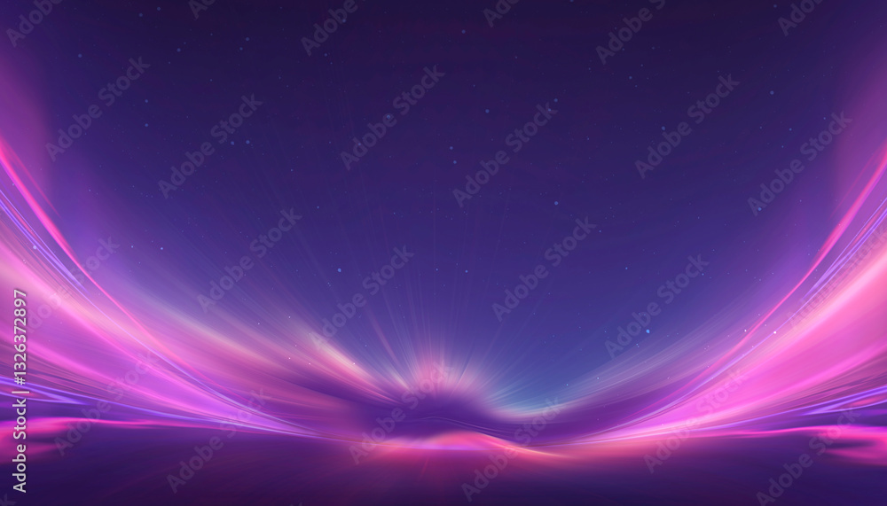 Wall mural abstract neon background with bright elements.