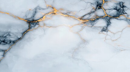 Elegant Blue and White Marble with Gold Veins for Design Projects