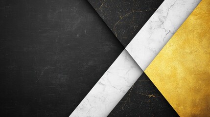 Elegant Textures of Black, White, Gold, and Marble for Background Design