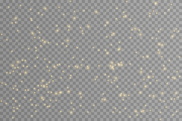 Golden glitter dust sparkles elegantly, radiating warm luxurious brilliance. Shimmering light particles scatter smoothly, enhancing dreamy festive aesthetics. Transparent luminous bokeh effects glow