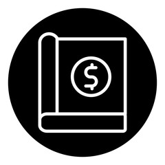 Saving Book Circle Icon