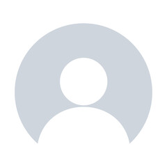 High resolution default profile picture icon.