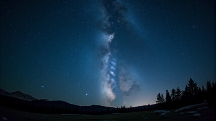 aurora borealis in the mountains