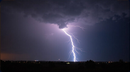 lightning in the night