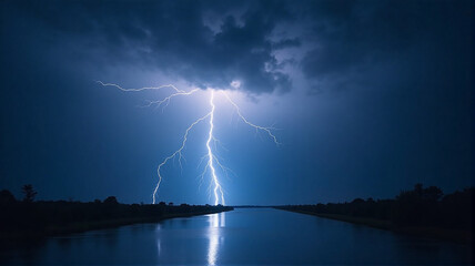 lightning in the night