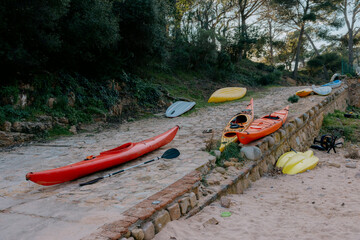 kayak on the river