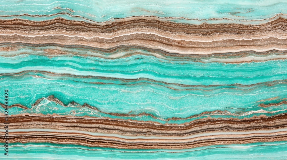 Poster abstract patterns in teal and brown stone texture background