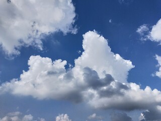 blue sky with white clouds