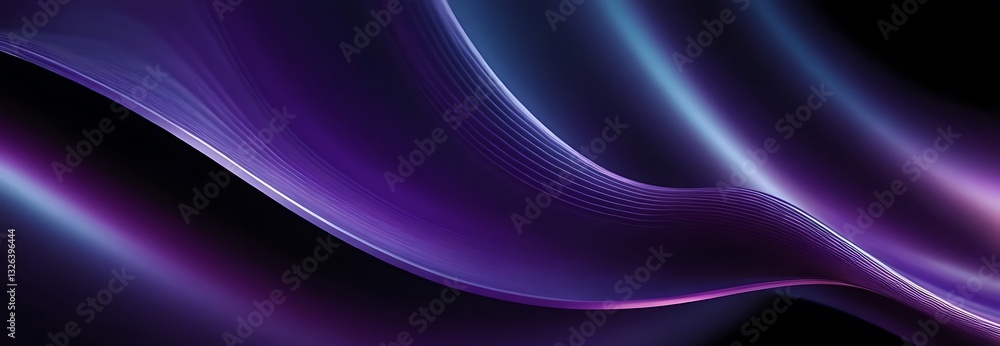 Poster abstract fluid iridescent holographic neon curved wave in motion colorful background 3d render. grad