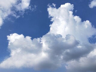 blue sky with white clouds