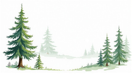 Obraz premium christmas tree branches