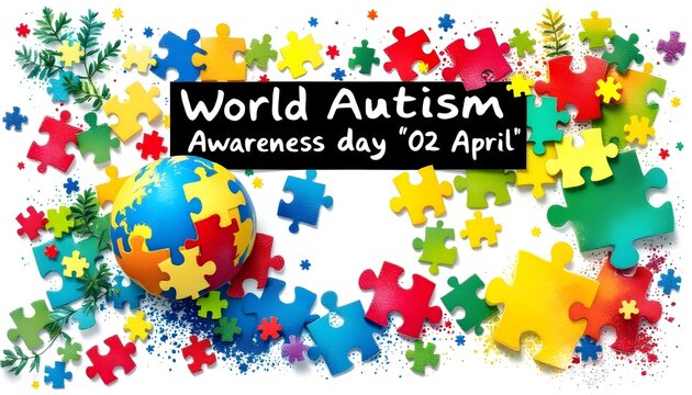 World Autism Awareness 02 April' on a white background