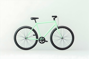 Fototapeta premium Mint green bicycle