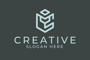 Modern Abstract Geometric Logo Design Template art icon line mark icon shape style clean  