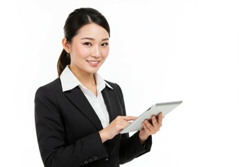 Asian Businesswoman with Tablet