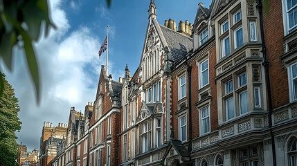 Fototapeta premium Historic British Row Houses