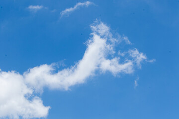 A vast blue sky with subtle cloud formations, providing a clean and refreshing natural aesthetic.

