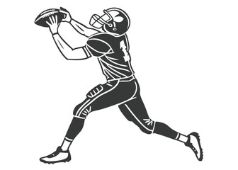 Naklejka premium american football player