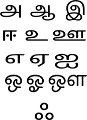 Tamil alfabets