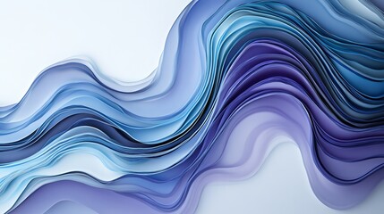 Fototapeta premium Abstract blue and purple wave pattern.