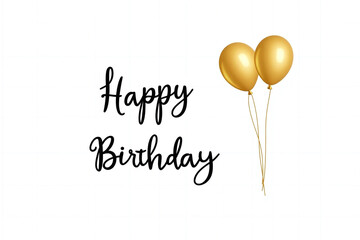 happy birthday card with balloons happy birthday birthday card png and psd