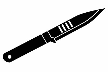 utility knife line art silhouette vector illustration