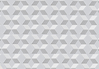 Illustration of metal plate with geometric pattern on grey background.