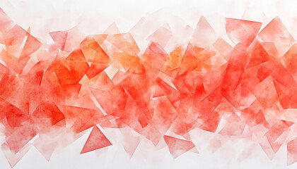 Abstract watercolour background with red tones featuring subtle blended triangular shapes.