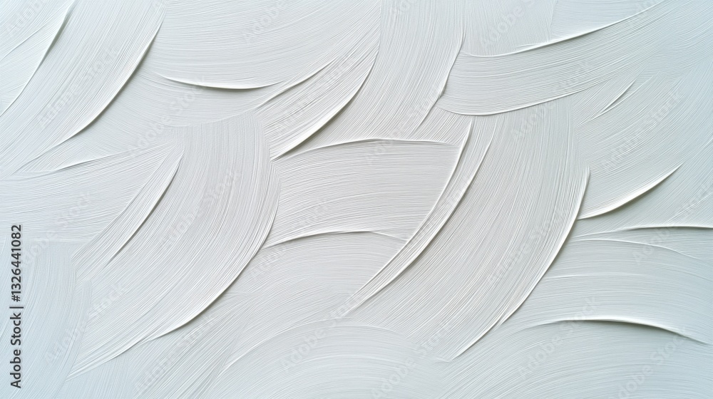 Poster muted sage green brushstrokes with embedded woven linen fabric, adding depth through texture contras