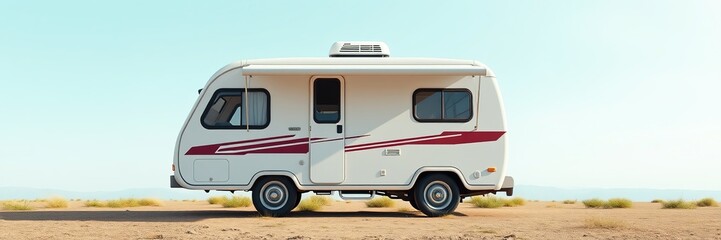 Modern Camper Mockup with Design Concept