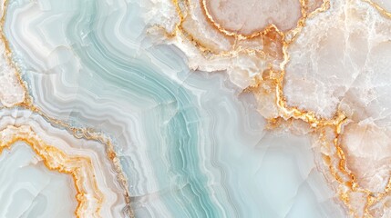 Beautiful Teal and Beige Agate Stone Abstract Background Design