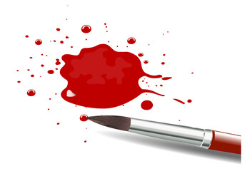 Paint brush vector icon