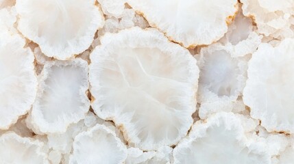 White Natural Stone Texture with Unique Layered Pattern