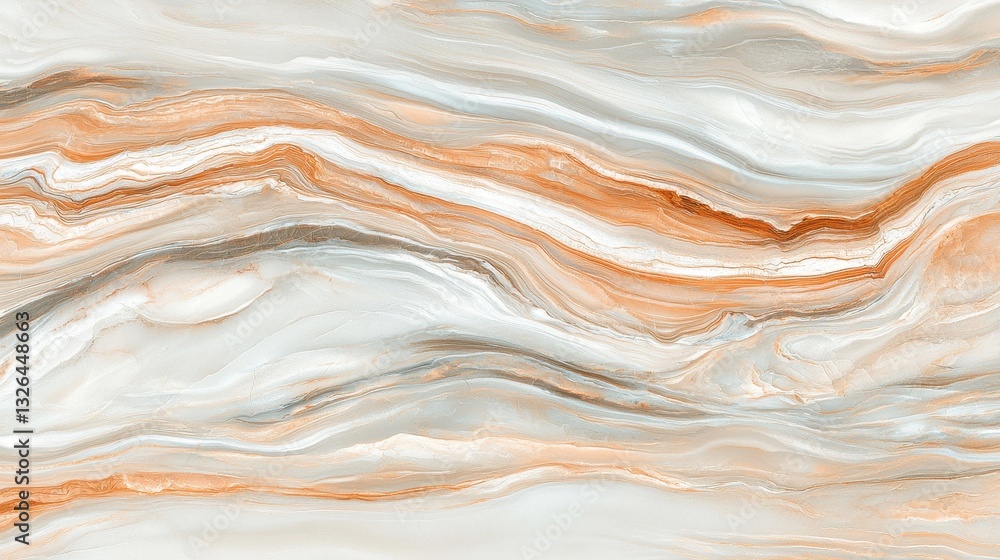 Poster abstract wavy texture with earthy tones and soft color gradients