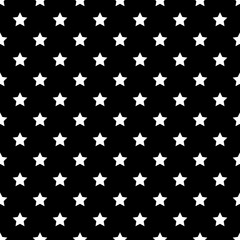 White Star Seamless Pattern Design Background
