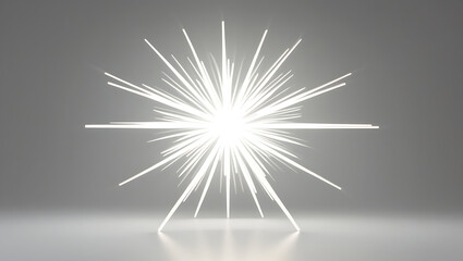 Obraz premium Bright Starburst Light Effect – Shining Rays