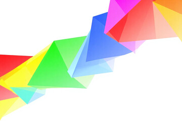 bunch of colorful flags hanging from a string