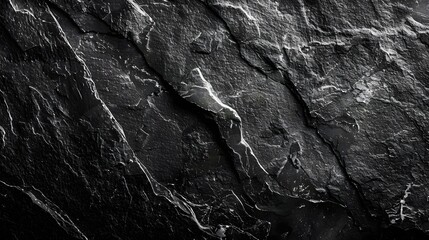 Naklejka premium A black rock with a white streak
