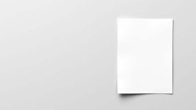 Blank 4x6 Photo Paper Mockup for Design