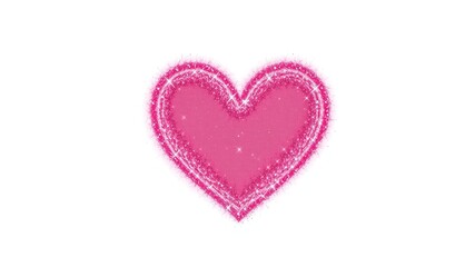 Animated Heart with Glitter Effect Sequence for Digital Design