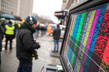 Digital noise forming random pixel patterns