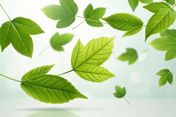 Fototapeta premium Leaf flying In Air Stock Photos