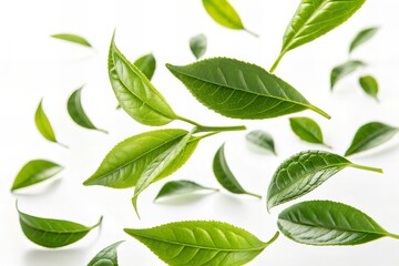 Fototapeta premium Leaf flying In Air Stock Photos