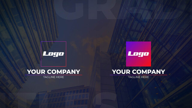 Gradient Titles: with Logo